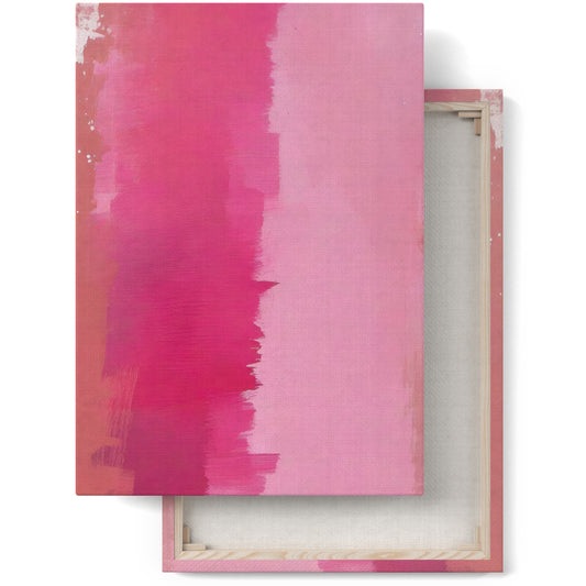 Pink Harmony Abstract Canvas Print