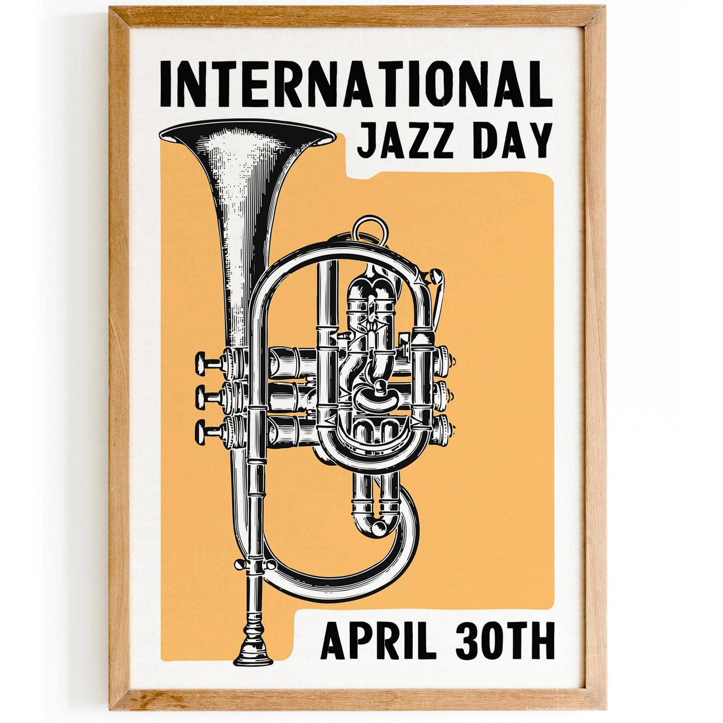 International Jazz Day Retro Poster - HypeSheriff
