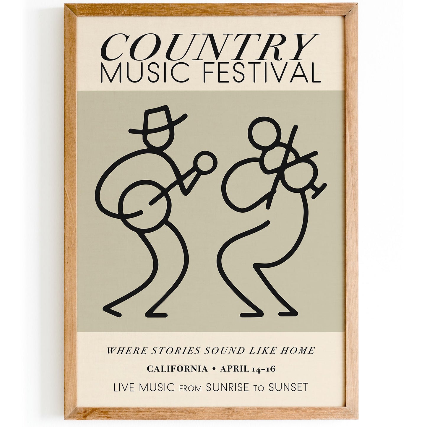 Country Music Festival California Poster