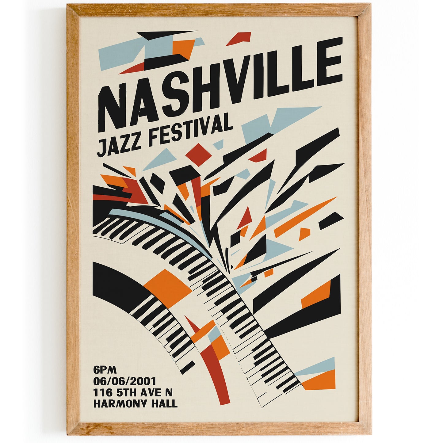 Nashville Jazz Festival Modern Art Print