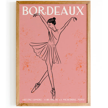 French Ballerina Wall Art Print