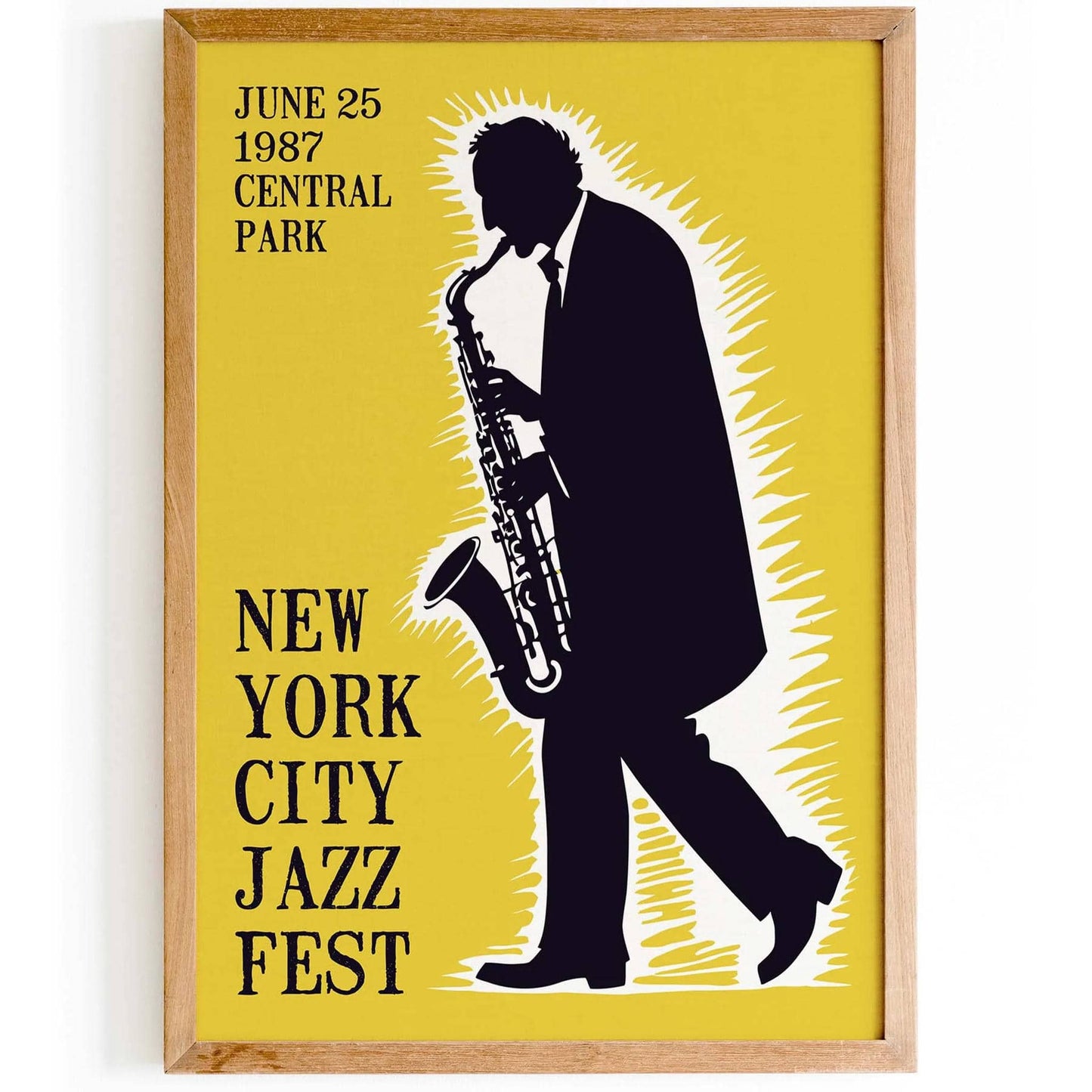 NYC Jazz Fest 1987 Sax Poster