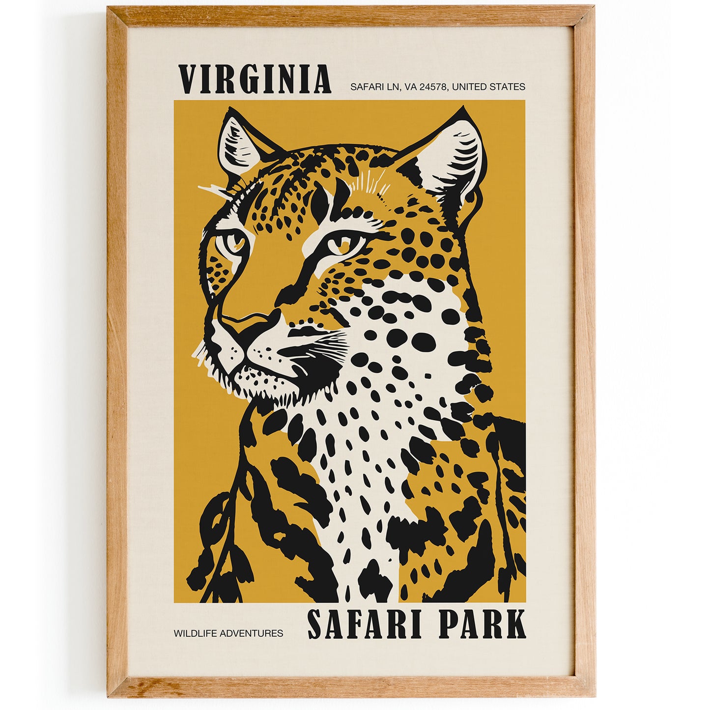 Virginia Safari Park Travel Poster