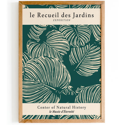 French Natural History Floral Poster