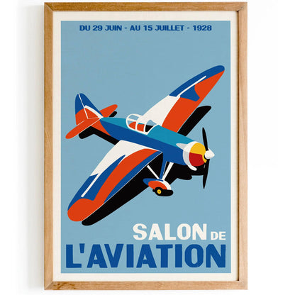 Vintage Air Show French Poster