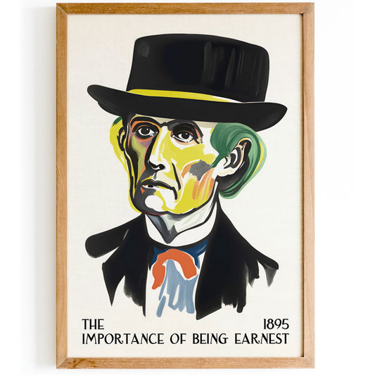 The Importance of Being Earnest 1895 Theater Poster