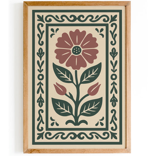 Pink Flower Poster - Soft Pastel Floral Wall Art Print