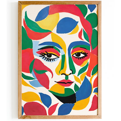 Colorful Woman Portrait Wall Art