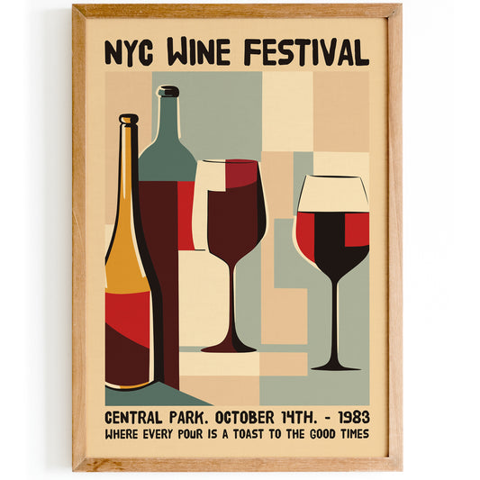 NYC Wine Festival 1983 Poster