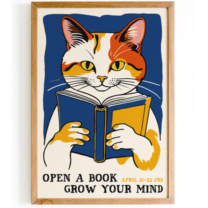 Vintage Reading Inspiration Wall Art Print