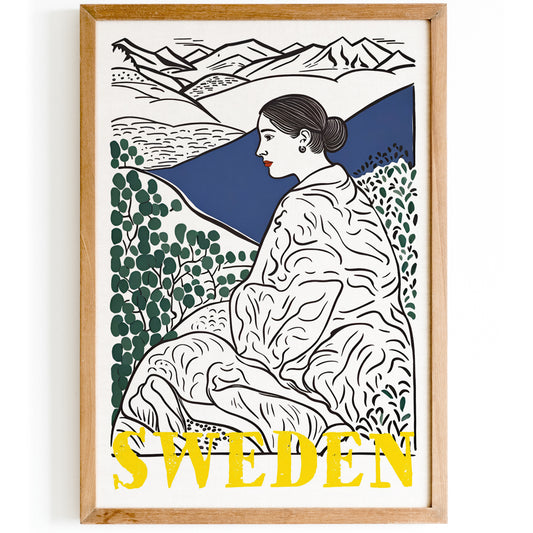 Sweden - Retro Travel Poster