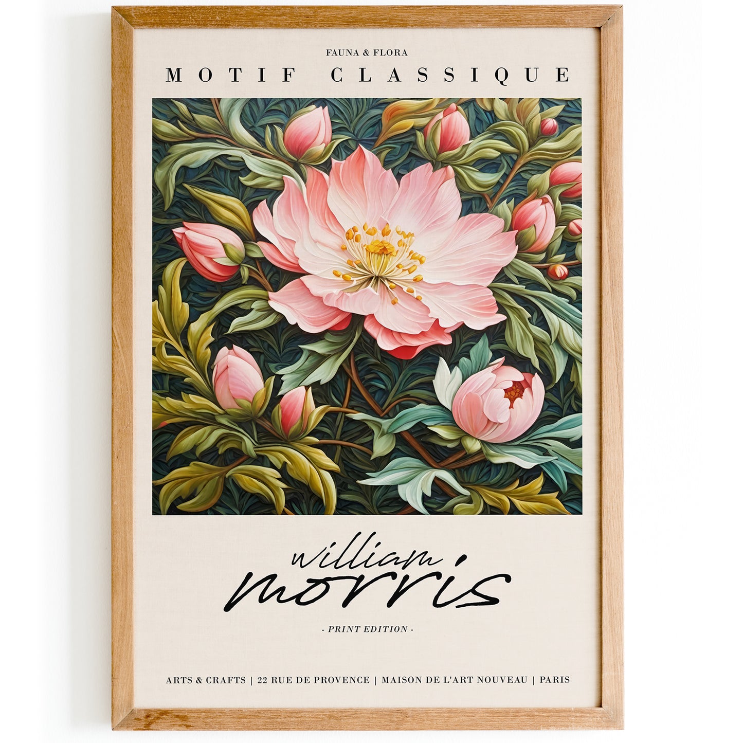 Motif Classique Art Nouveau Morris Art Print