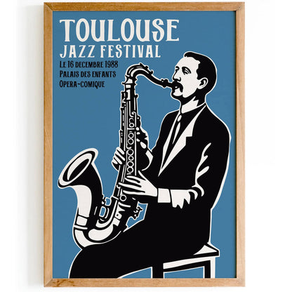 Toulouse Jazz Festival 1988 Poster Reprint