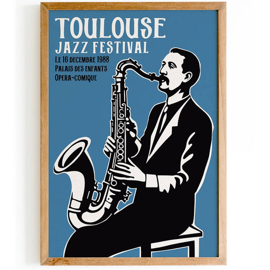 Toulouse Jazz Festival 1988 Poster Reprint