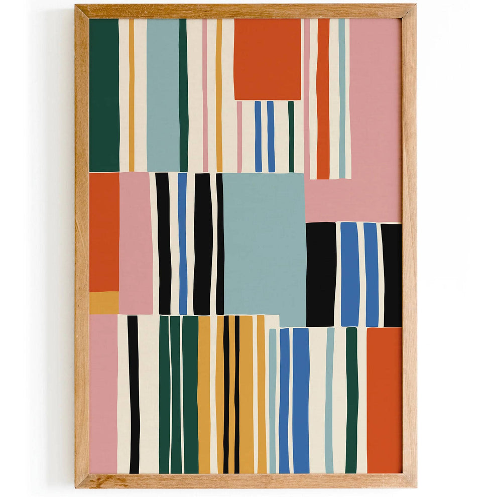 Mid Century Modern Colorful Pattern Print – HypeSheriff