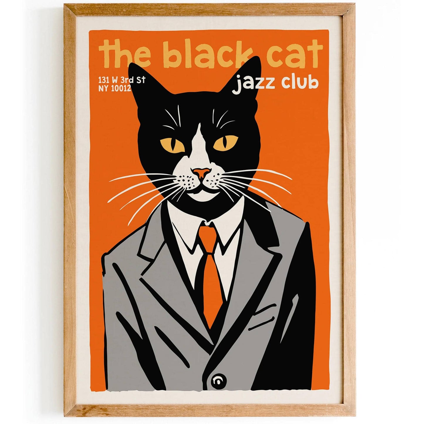 The Black Cat Jazz Club Poster