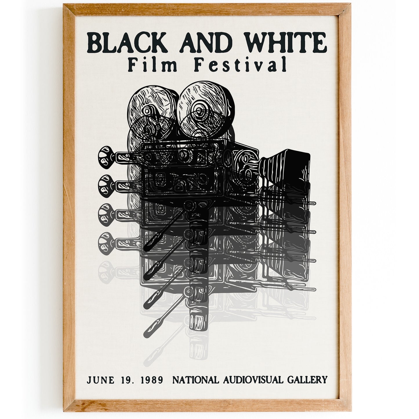 Black and White Film Festival 1989 Poster