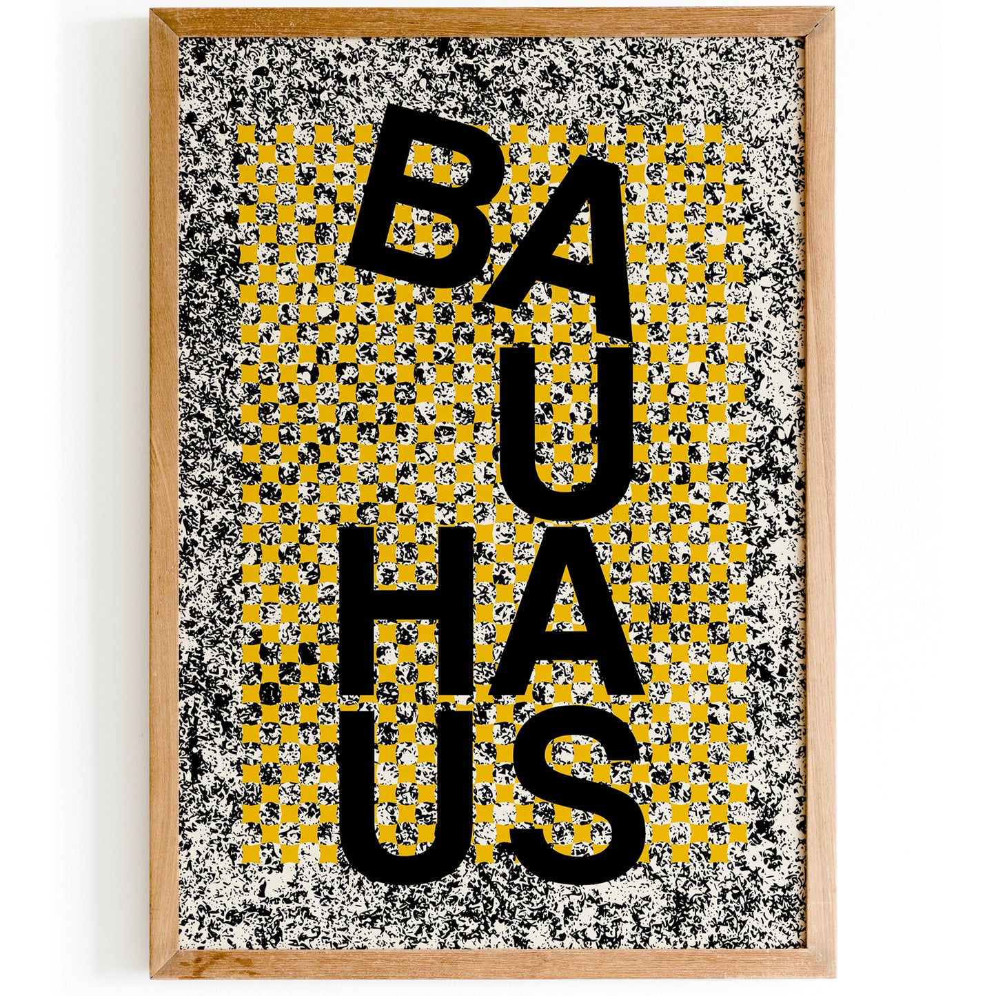 Bauhaus Retro Yellow Art Print