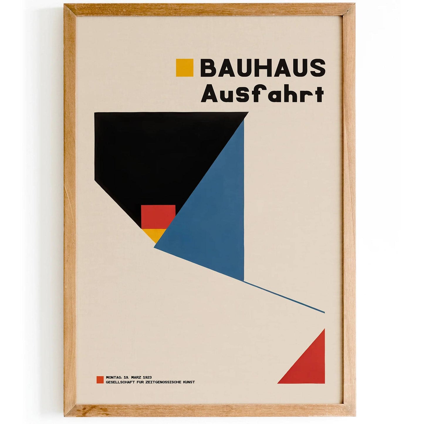 Bauhaus Ausfahrt Minimal Poster