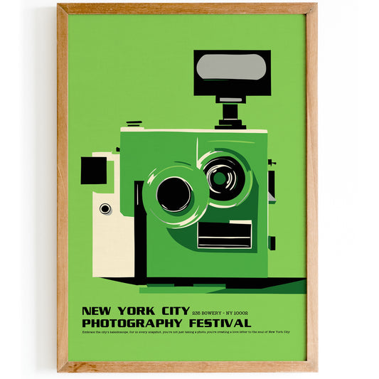 Retro NYC Photography Festival Poster