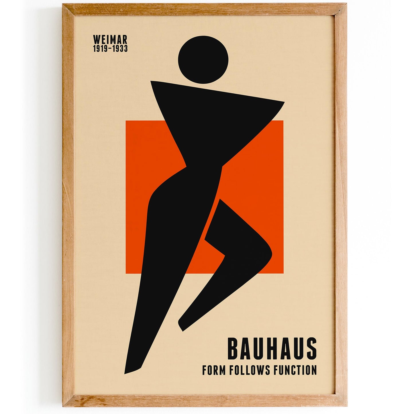 Bauhaus Form Follows Function Poster Print - Vintage Exhibition Poster