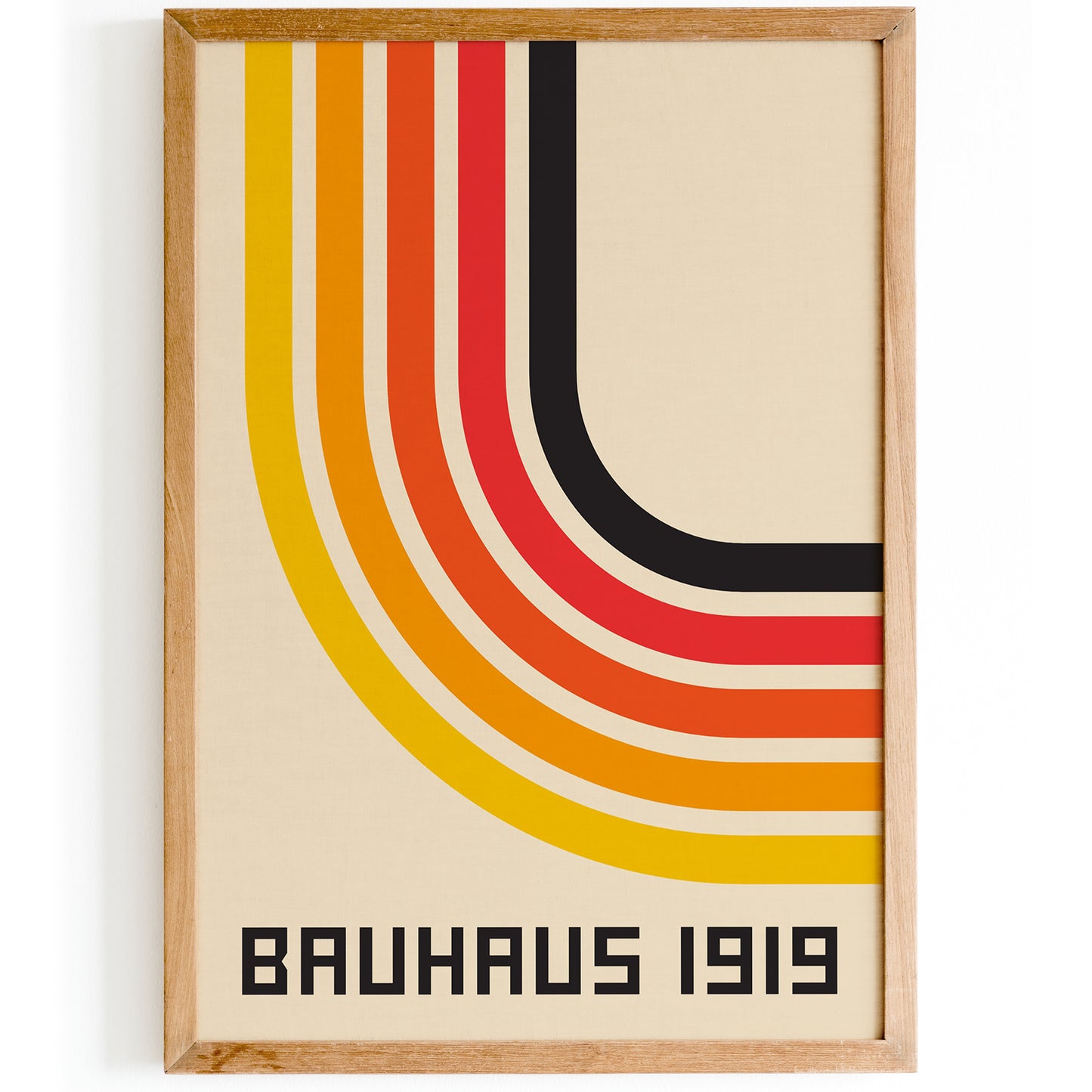 Retro Colorful Bauhaus 1919 Art Print