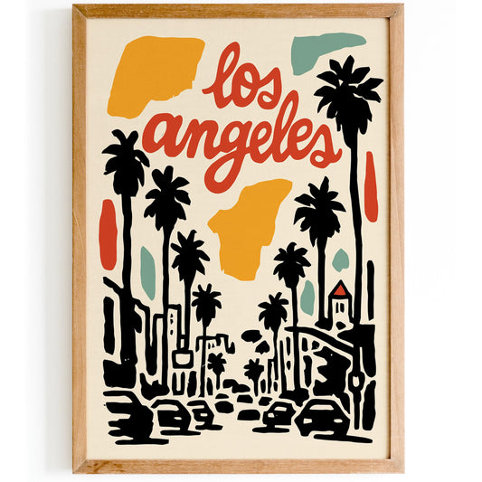 Los Angeles City Wall Art