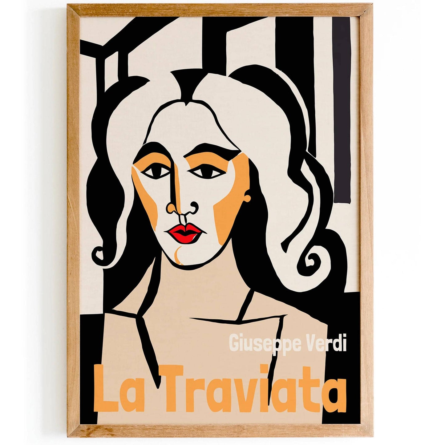 La Traviata Retro Opera Poster