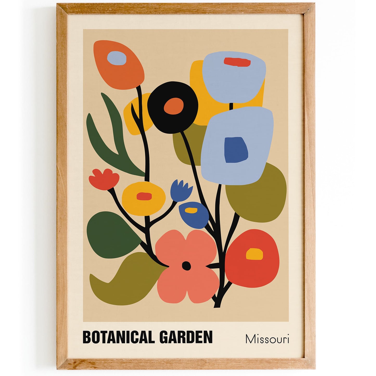 Missouri Botanical Garden Retro Poster