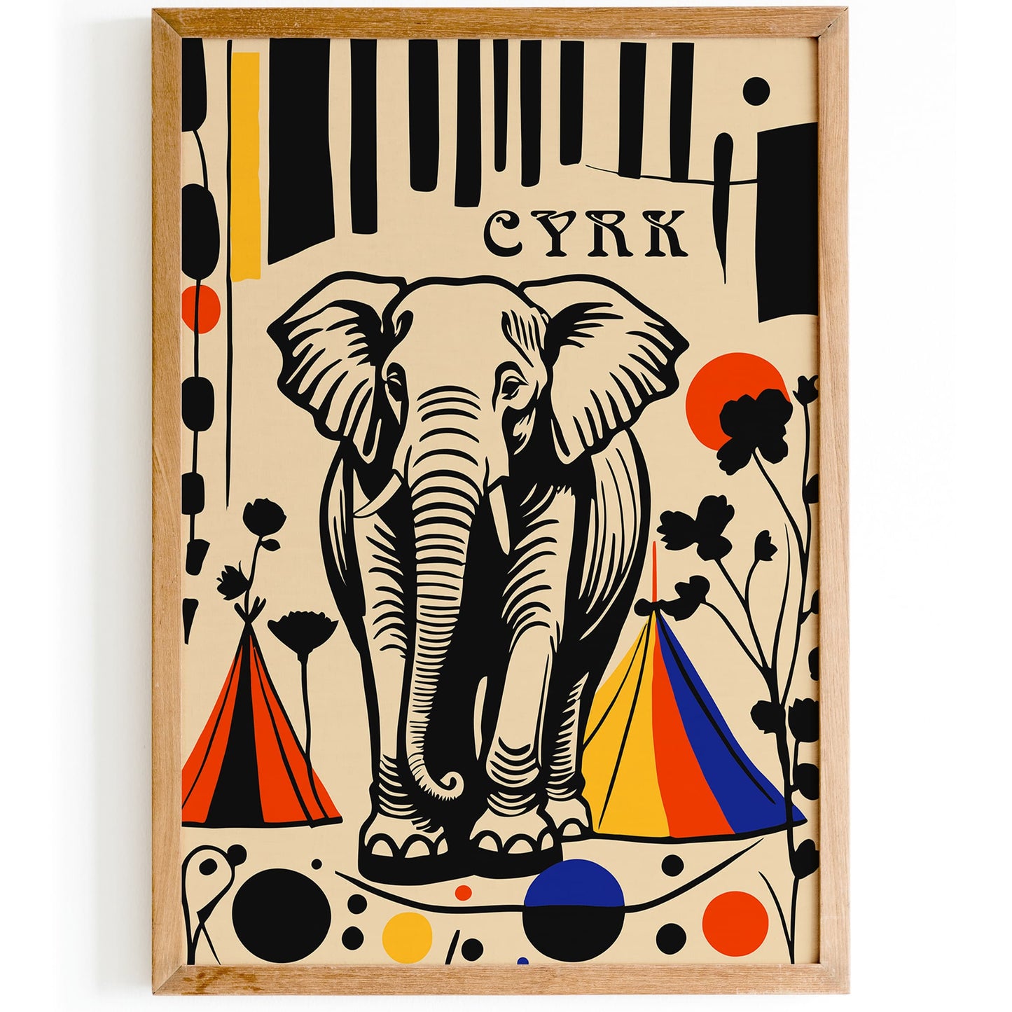 Polish Cyrk Festival Poster - Vintage Circus Wall Art