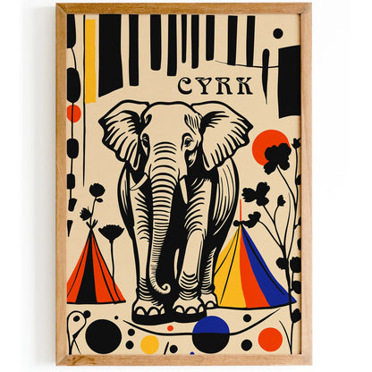 Polish Cyrk Festival Poster - Vintage Circus Wall Art