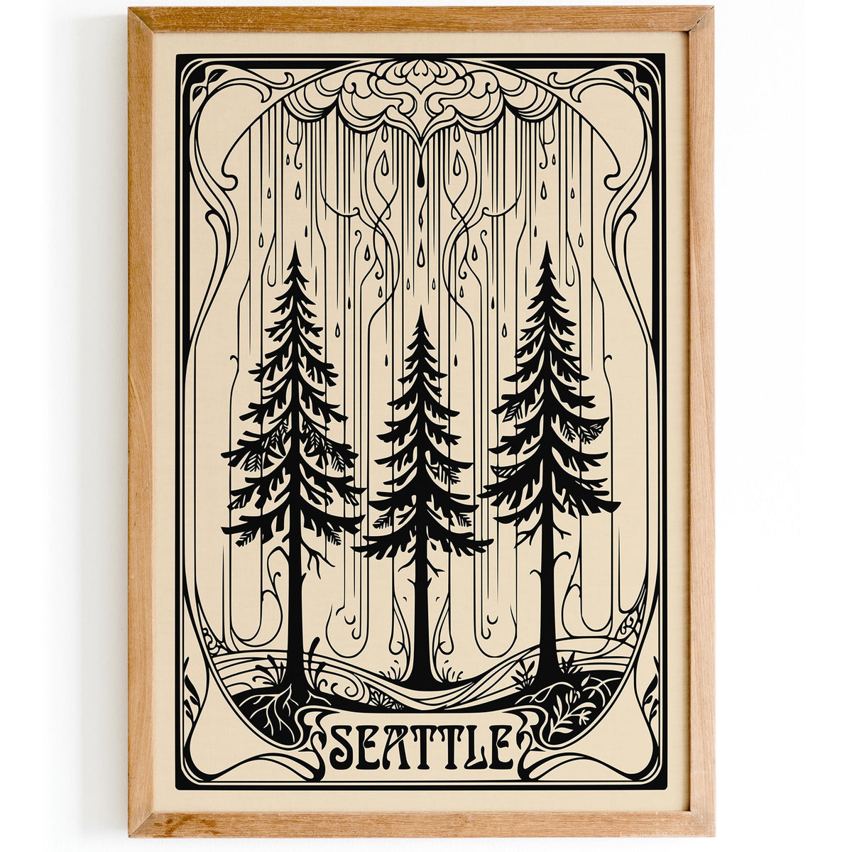 Art Deco Seattle Travel Poster