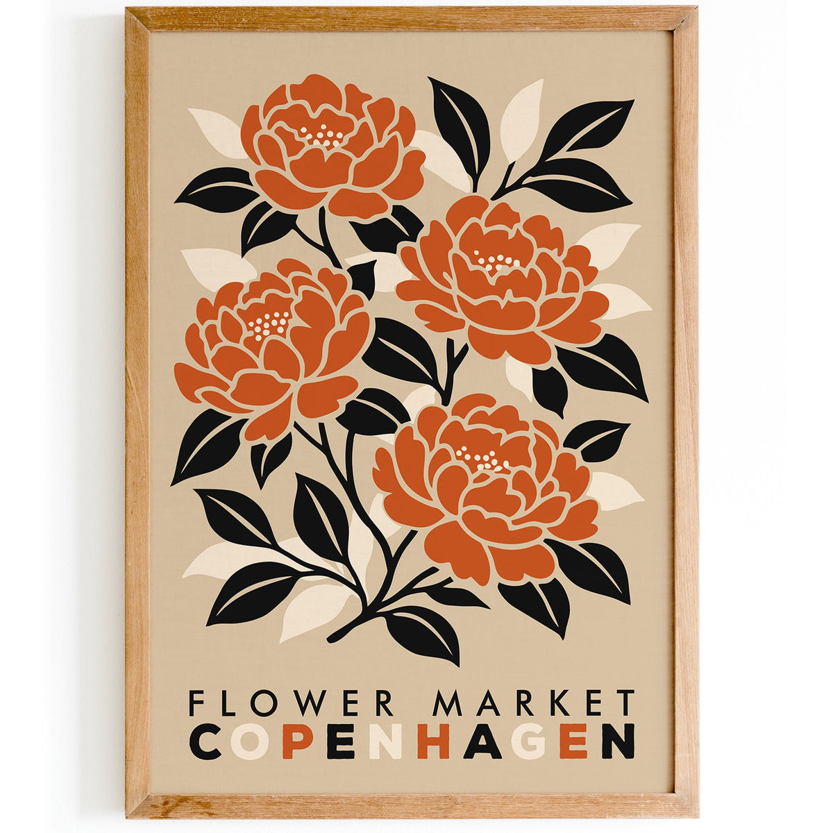 Copenhagen Flower Market Poster