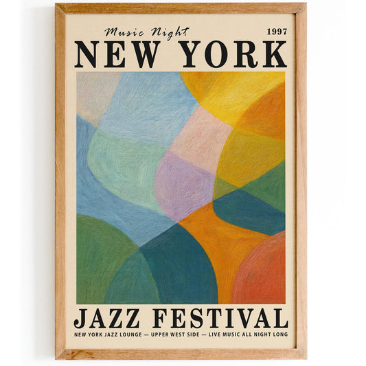New York City Jazz Festival Poster - Music Wall Art