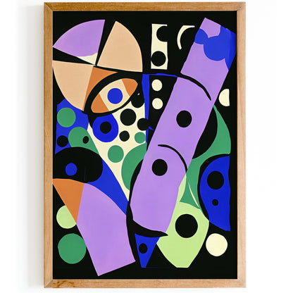 Abstract Painting Shapes Art Print