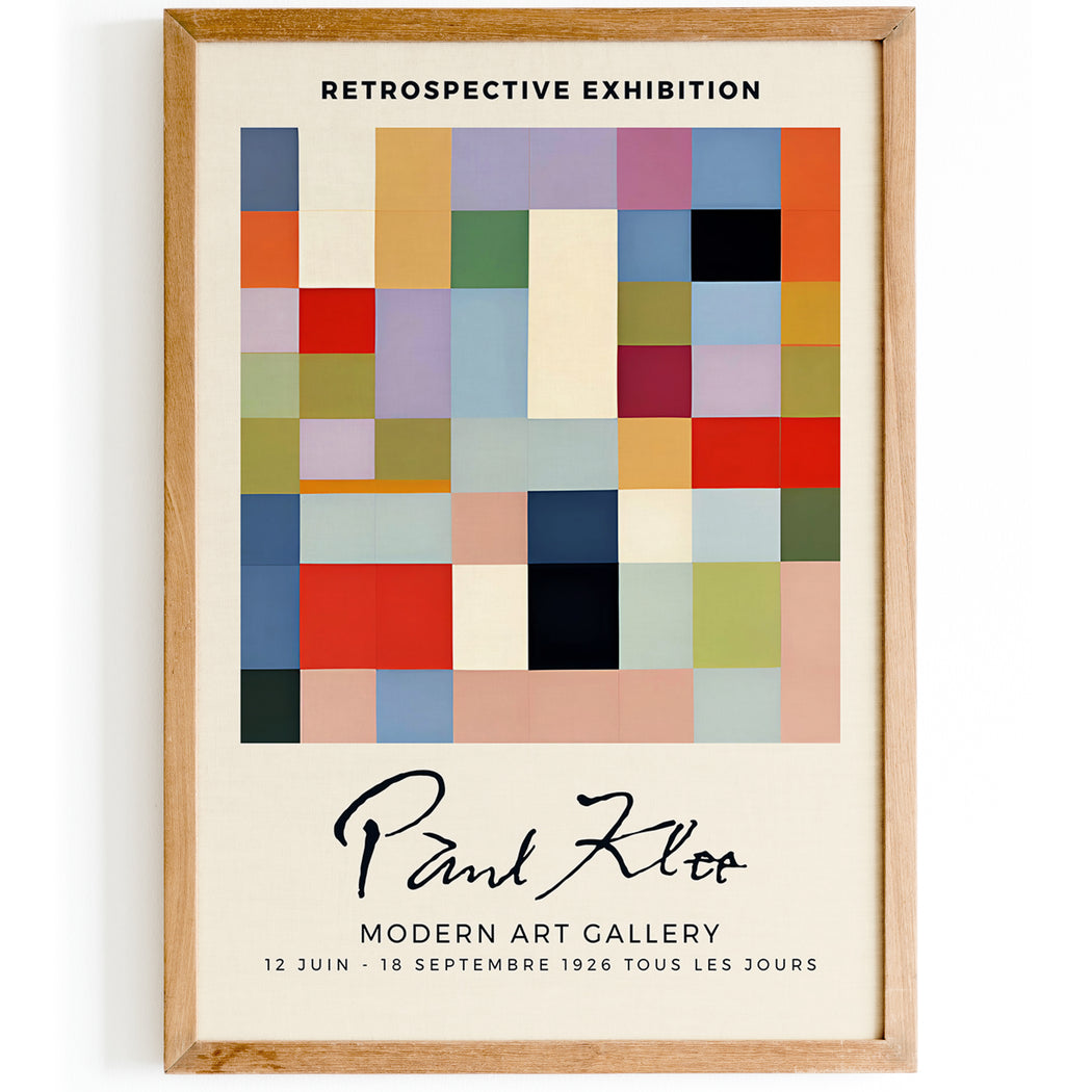 Paul Klee Retro Poster