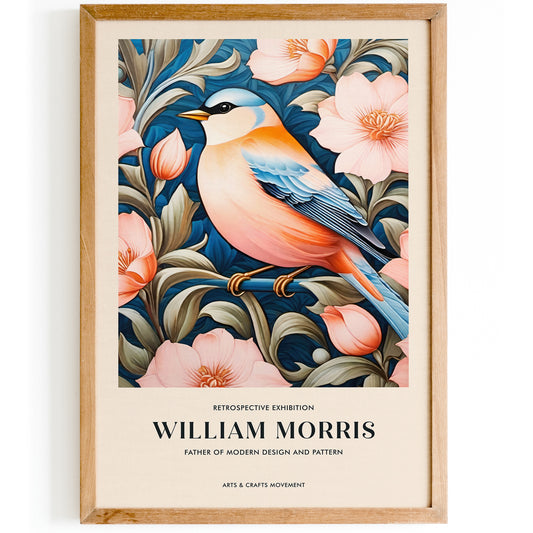 Cute Bird Morris Inspired Poster