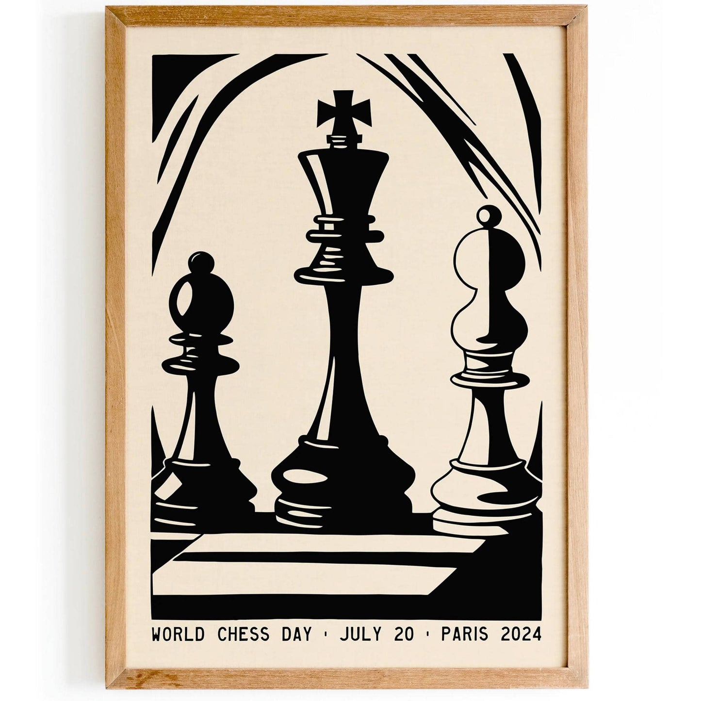 World Chess Day Paris Poster