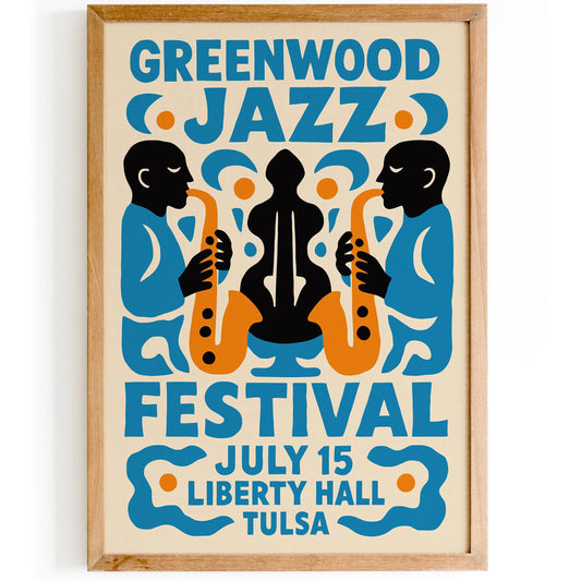 Greenwood Jazz Festival Poster