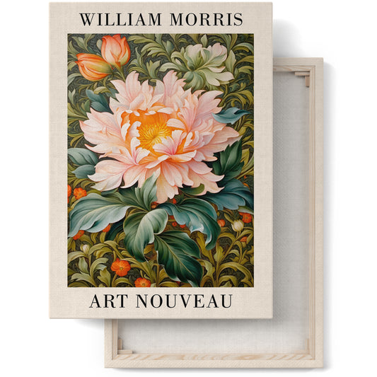 William Morris Blooms: Art Nouveau Floral Canvas Art
