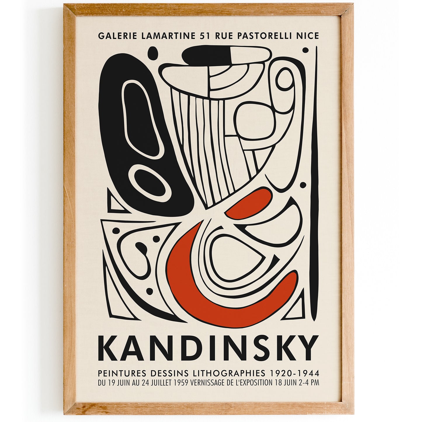 Abstract Kandisky Poster Fall Bedroom Decor