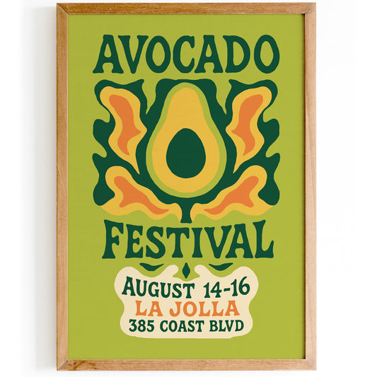 Avocado Festival La Jolla Poster