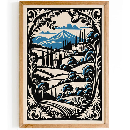 Italian Rococo Landscape Art Print