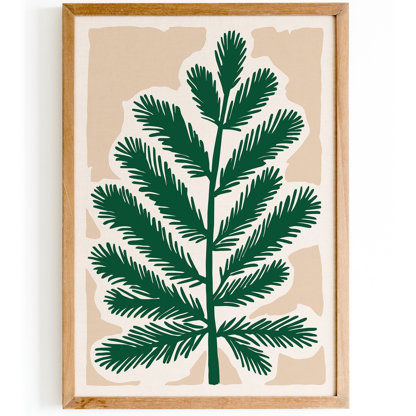 Green Leaf Cozy Wall Art