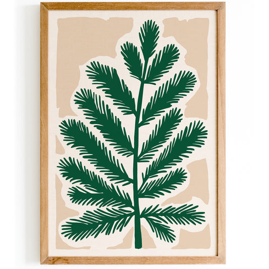 Green Leaf Cozy Wall Art