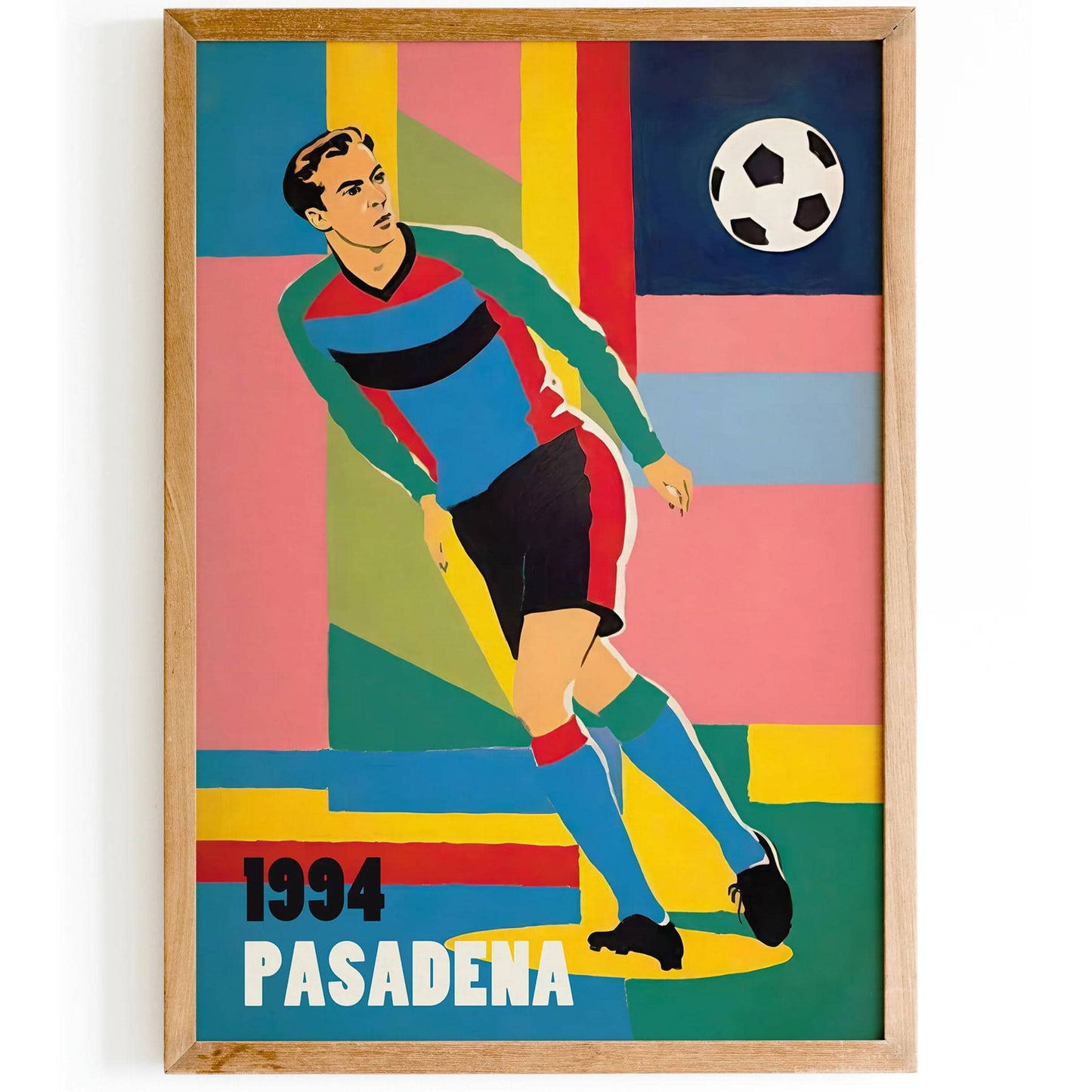 Pasadena 1994 Soccer Vintage Poster