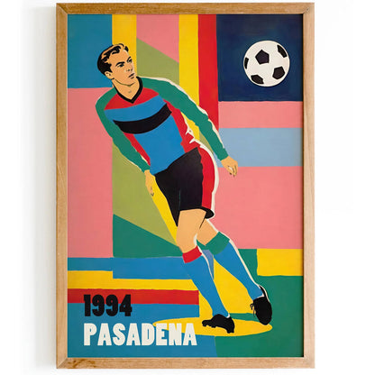 Pasadena 1994 Soccer Vintage Poster