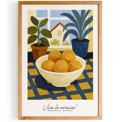 Viva le arance! Poster - Little Italy NYC Wall Art