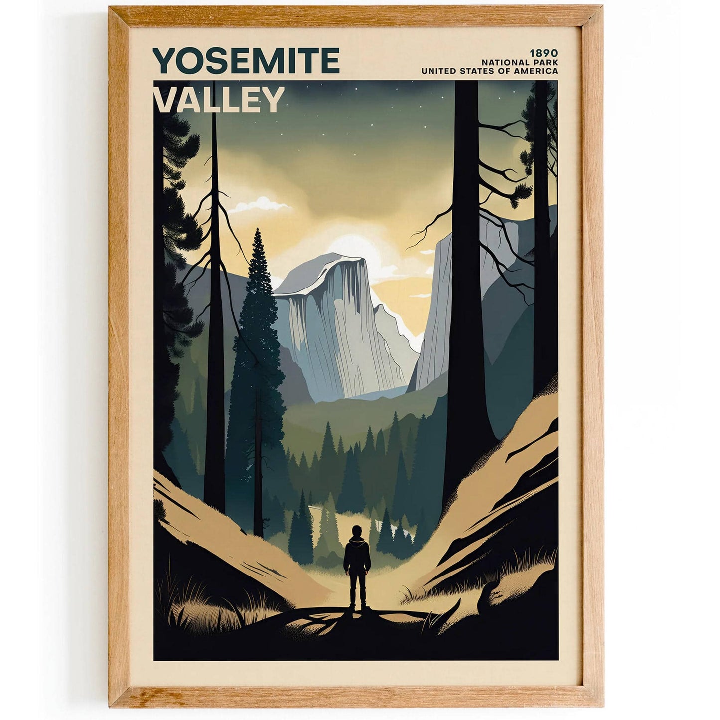 Yosemite Valley National Park Poster