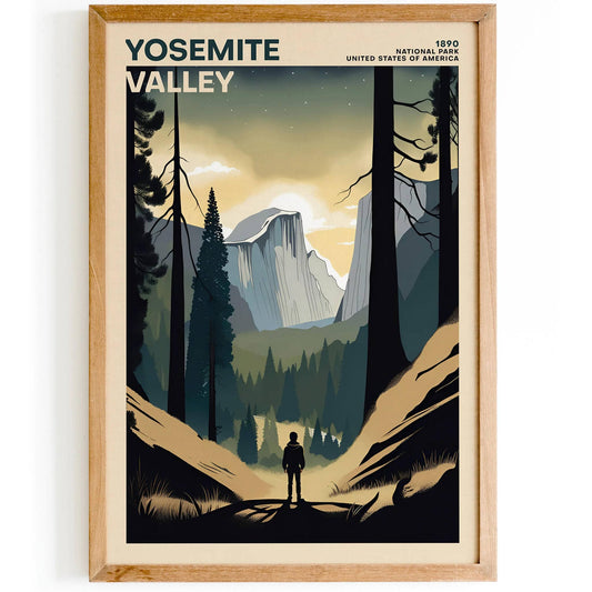 Yosemite Valley National Park Poster